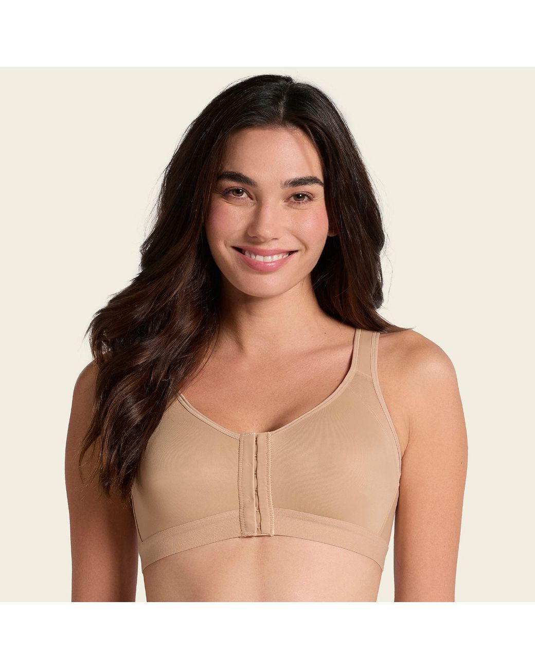 Leonisa Natural Neutrals Unlined Wireless Posture Corrector Bra