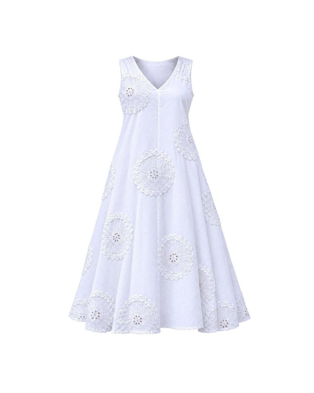 Adrift Clothing White Suzie Reversible Swing Dress