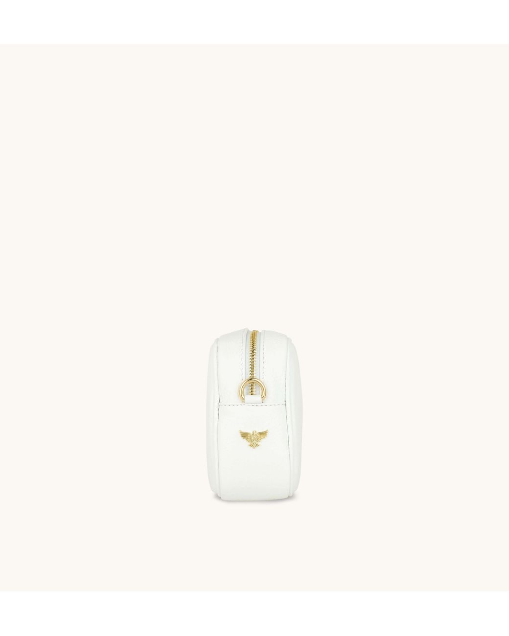 Apatchy London White The Tassel Leather Crossbody Bag