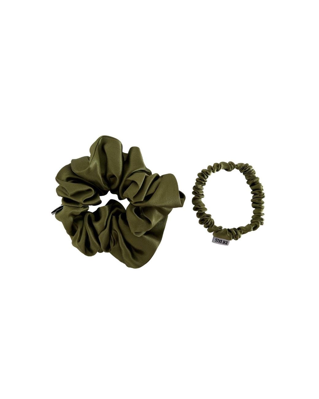 Sylk Green Silk Scrunchie Bundle