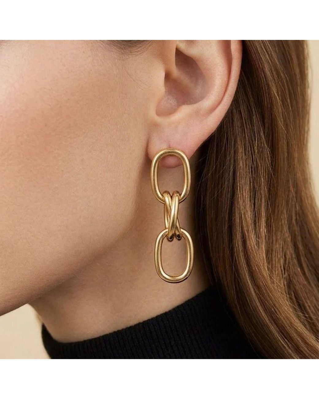 Jaredjamin White Billie Drop Post Earrings