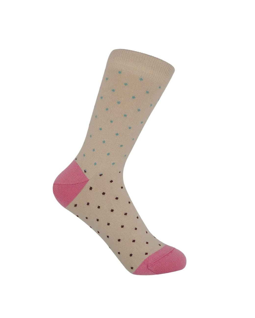 Peper Harow - Made in England Gray Neutrals Pin Dot Socks