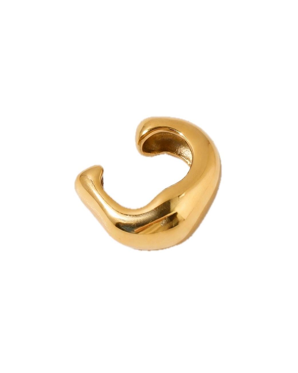 Elk & Bloom Metallic Chubby 14K Huggie Hoop Ear Cuff