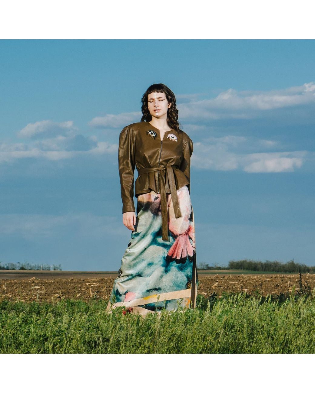 ARTISTA Green Angie Maxi Skirt