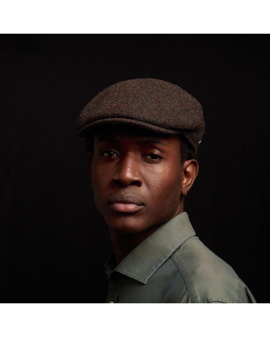 Dasmarca Hats Brown Justin Chestnut Harris Tweed Flat Cap Made for men