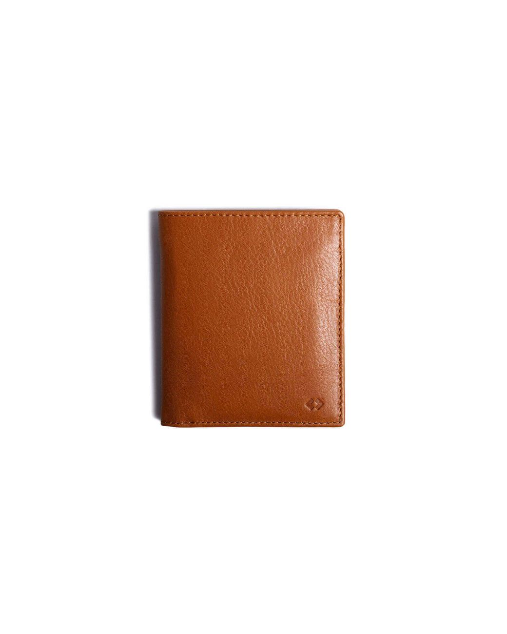 Harber London Black Neutrals Leather Bifold Zip Wallet With Rfid Protection