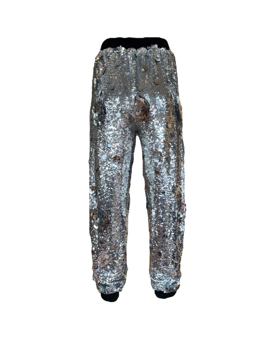 Any Old Iron Gray Petal To The Metal Sequin Joggers