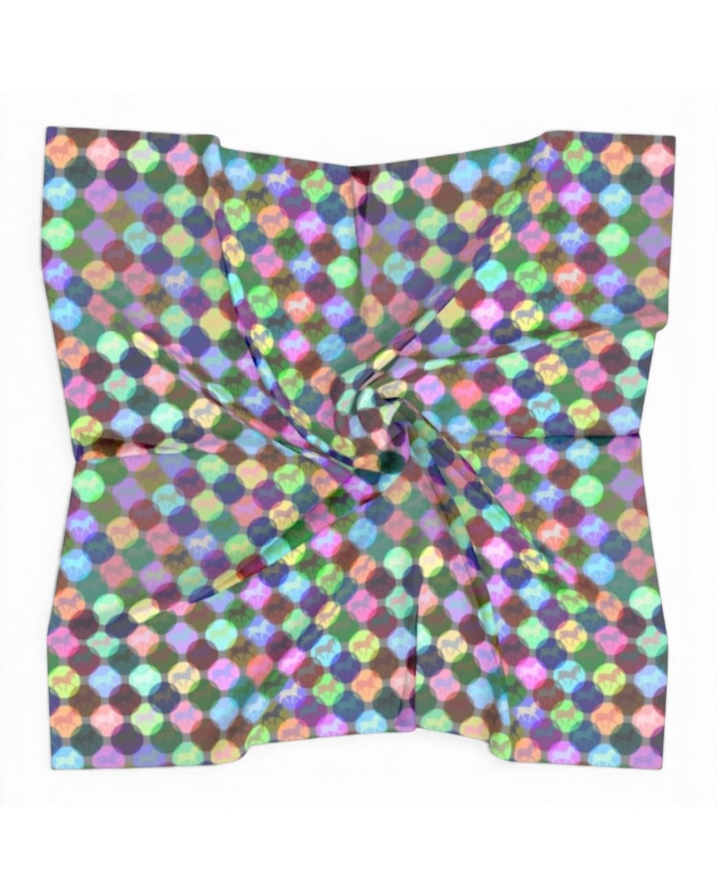 FORZA CAVALLO Blue Otto Square Scarf