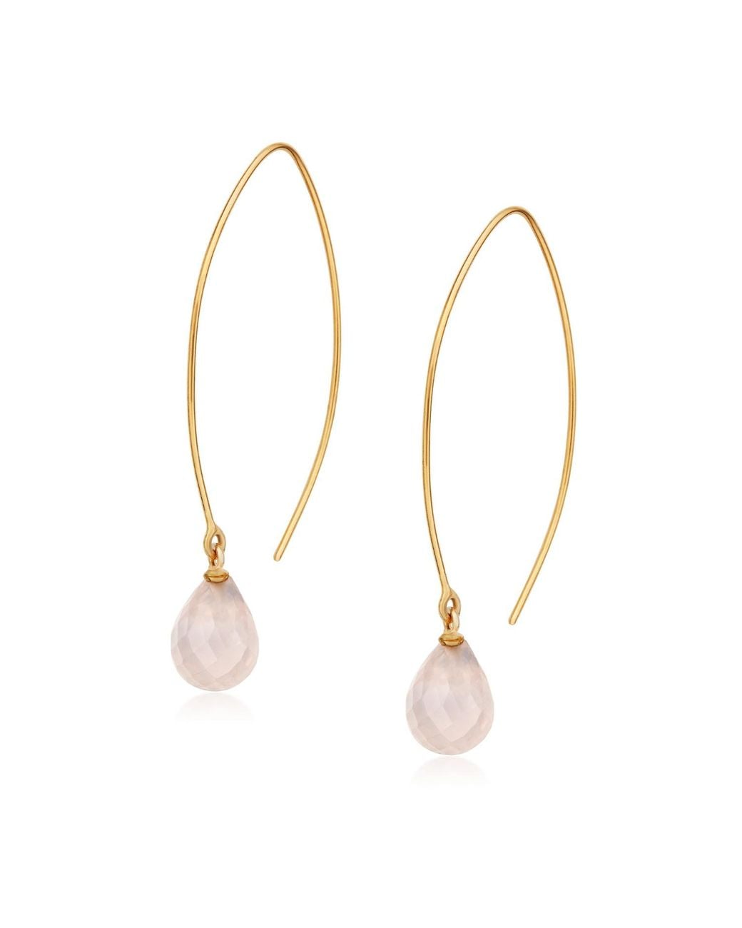 Preeti Sandhu Metallic Jewel Drop Hoops