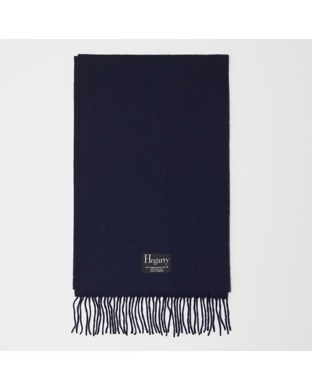 Hegarty London Blue Lambswool Scarf for men
