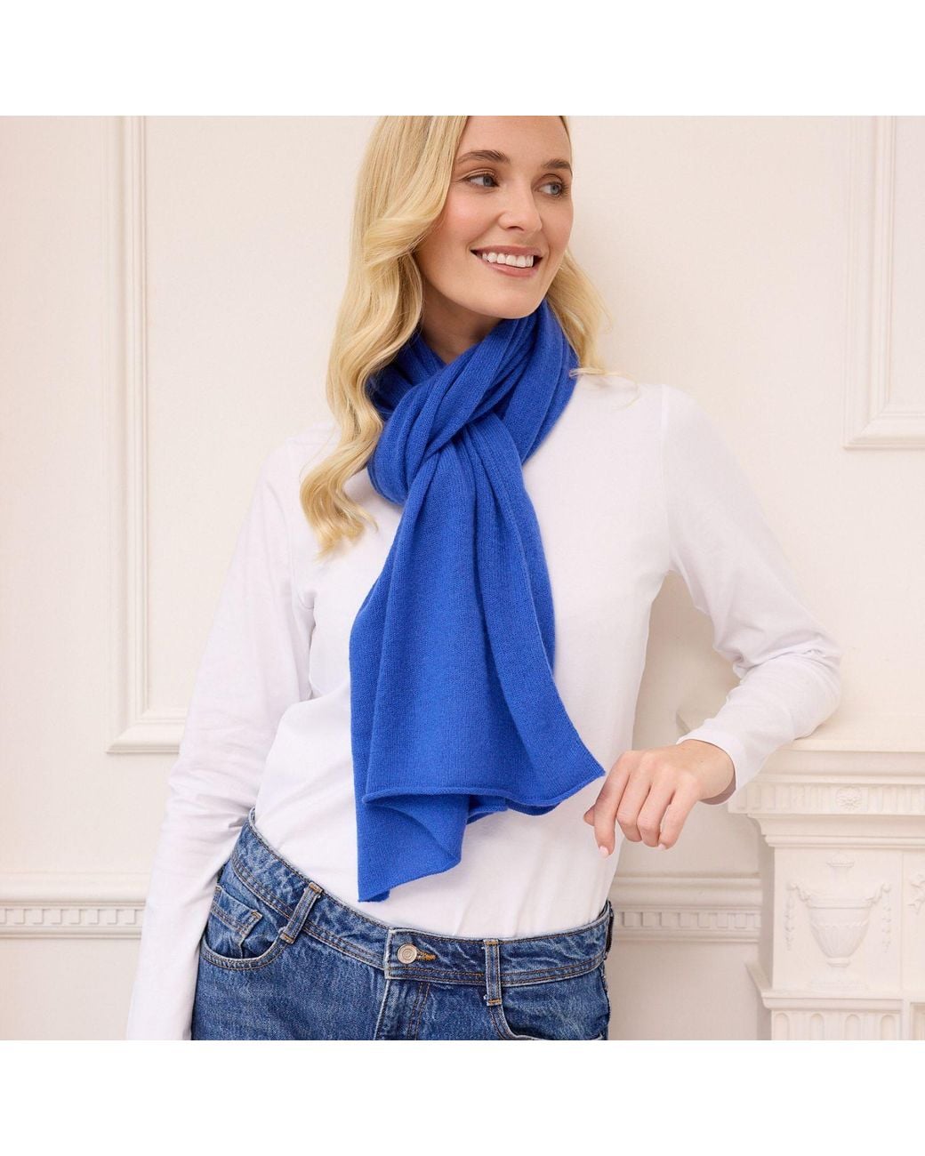 Cove Blue Lucy Cobalt Multi Way Cashmere Wrap