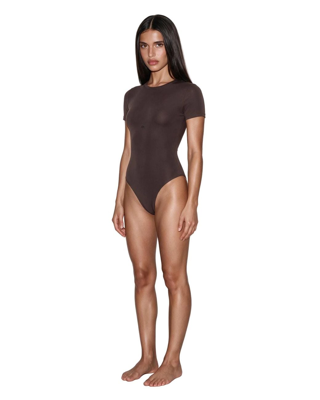 GOD SAVES QUEENS Brown Second Skin T-Shirt Bodysuit Doppio