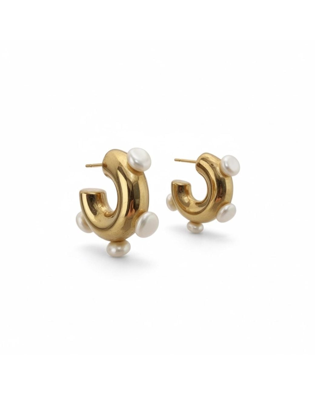 Vicky&Nico Metallic Pearl Hoops