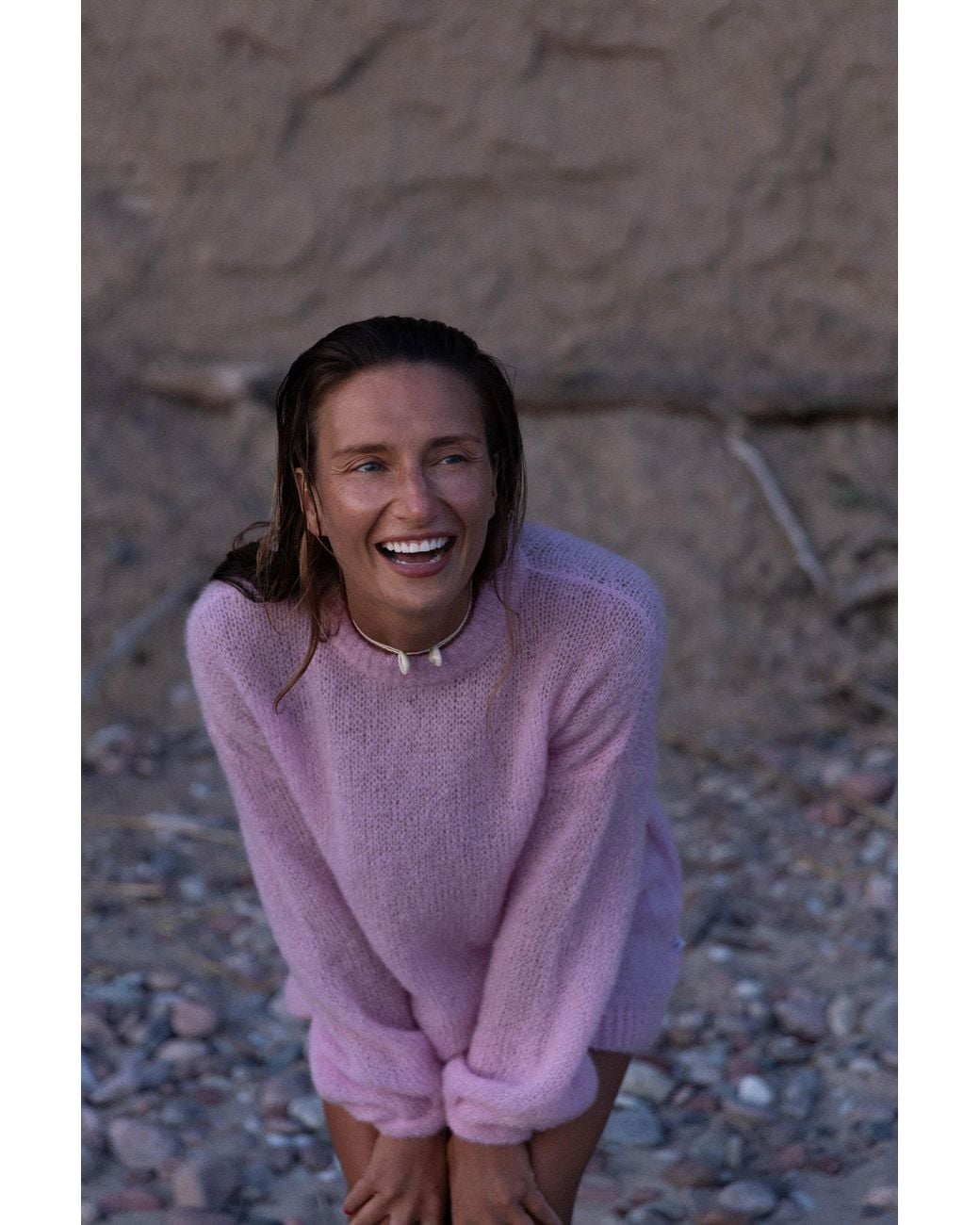 SALANIDA Pink Melody Soft Mohair Jumper