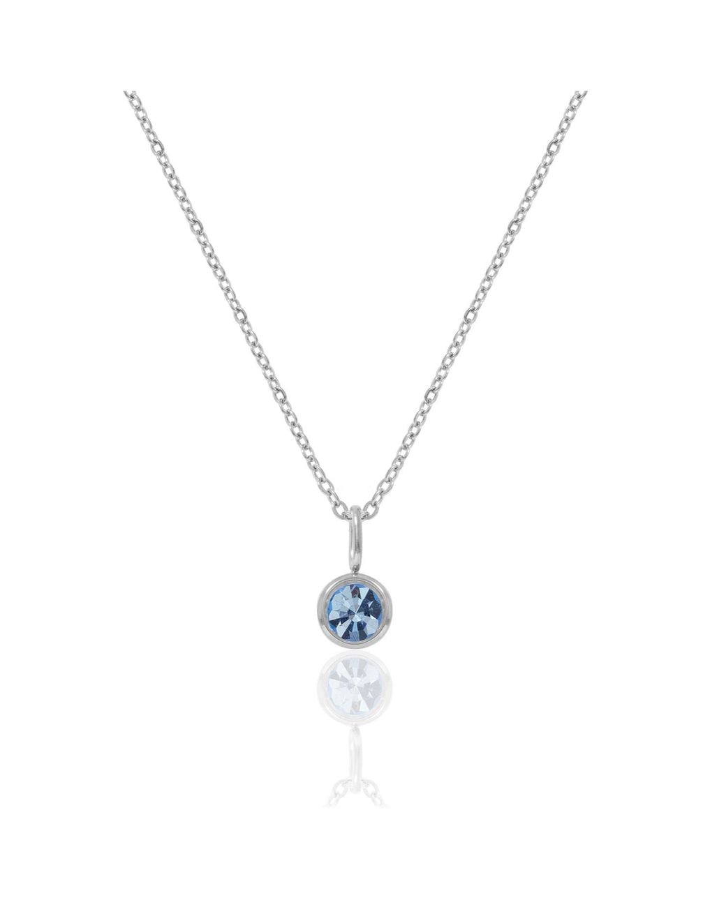 A Weathered Penny Metallic Birthstone Necklace