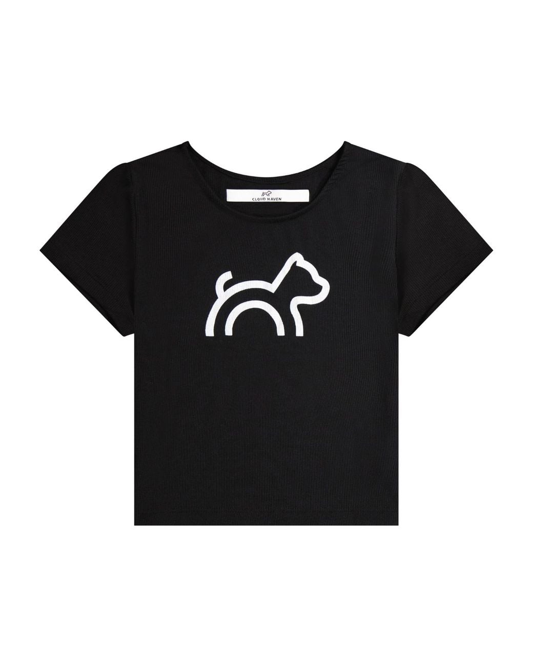 Cloud Haven Blue Rib Logo Tee