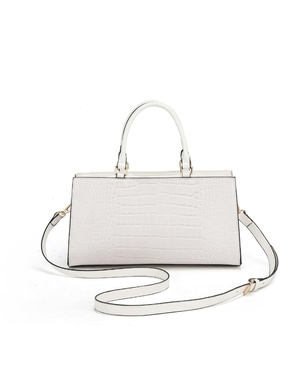 Mkf Collection - J'omor White Colby Satchel Bag