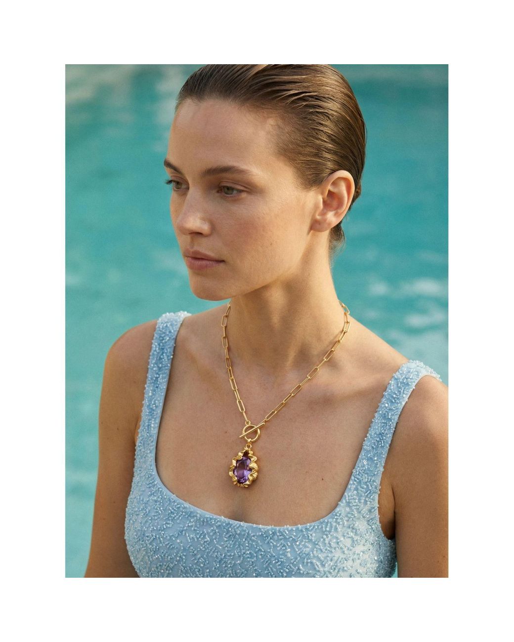 Oceanus Metallic Panopea Necklace