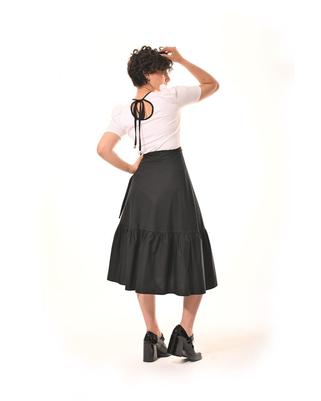 Frock Tales Gray Belle Top With Scoop Neck