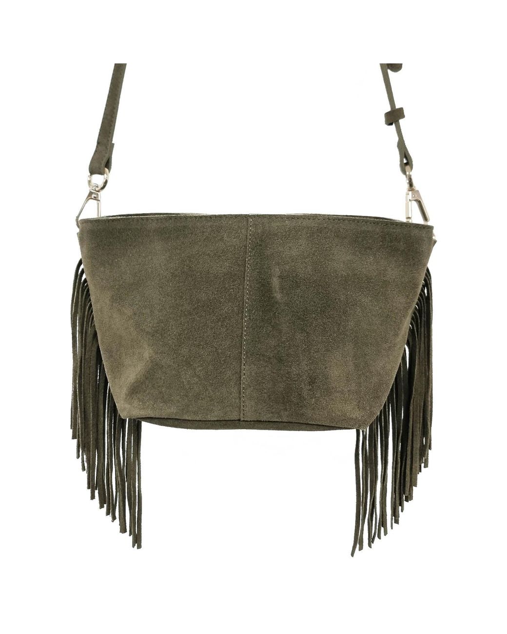 Nooki Design Green Kingston Tassle Cross Body Bag