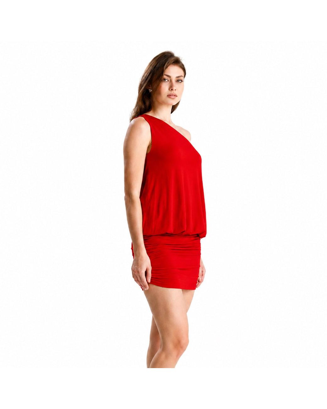 Maison De Gala Red Elara Crimson Mini Dress