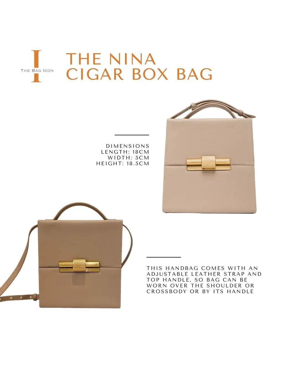 The Bag Icon Natural The Nina Cigar Box Bag