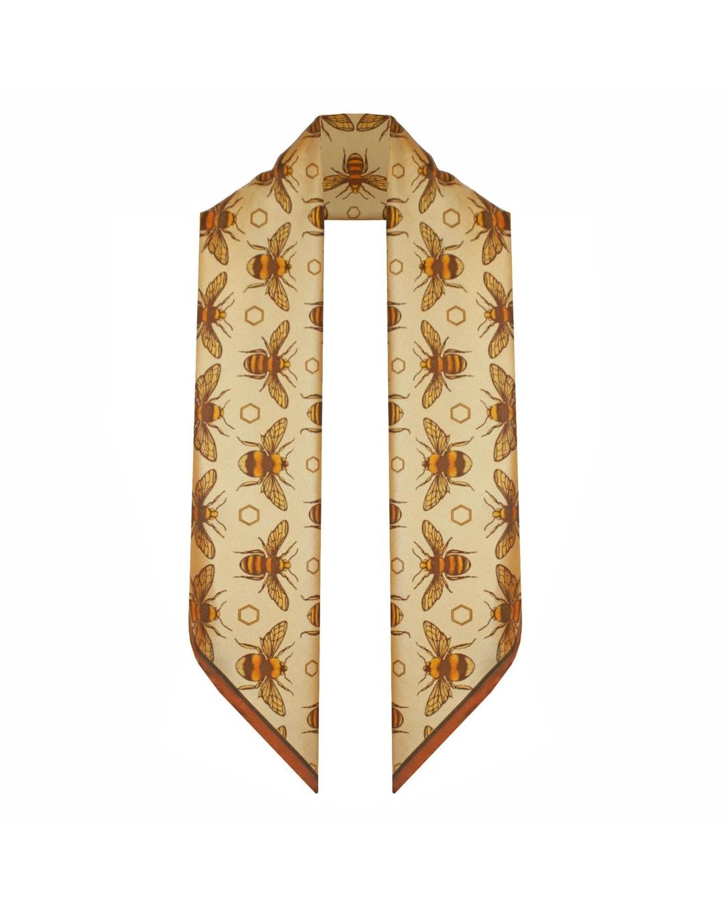 Emily Carter Metallic The British Bee Silk Scarf