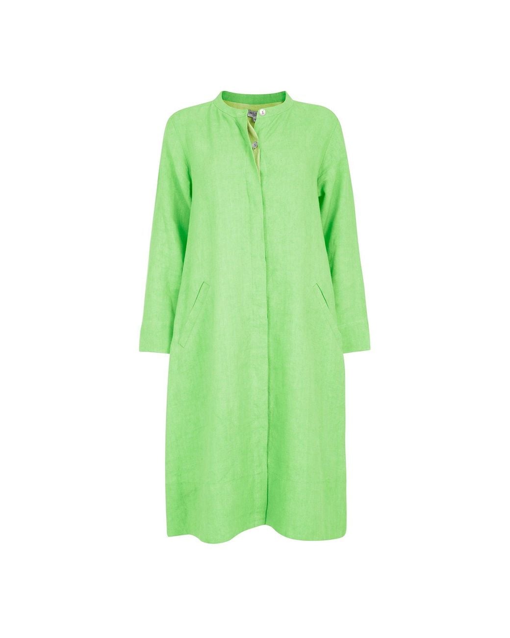 NoLoGo-chic Green Super Mix Coat Dress Lime