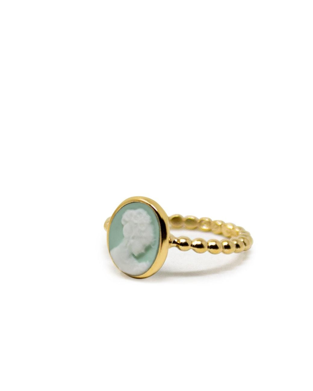 Vintouch Italy Multicolor Ginevra Mini Cameo Stacking Ring