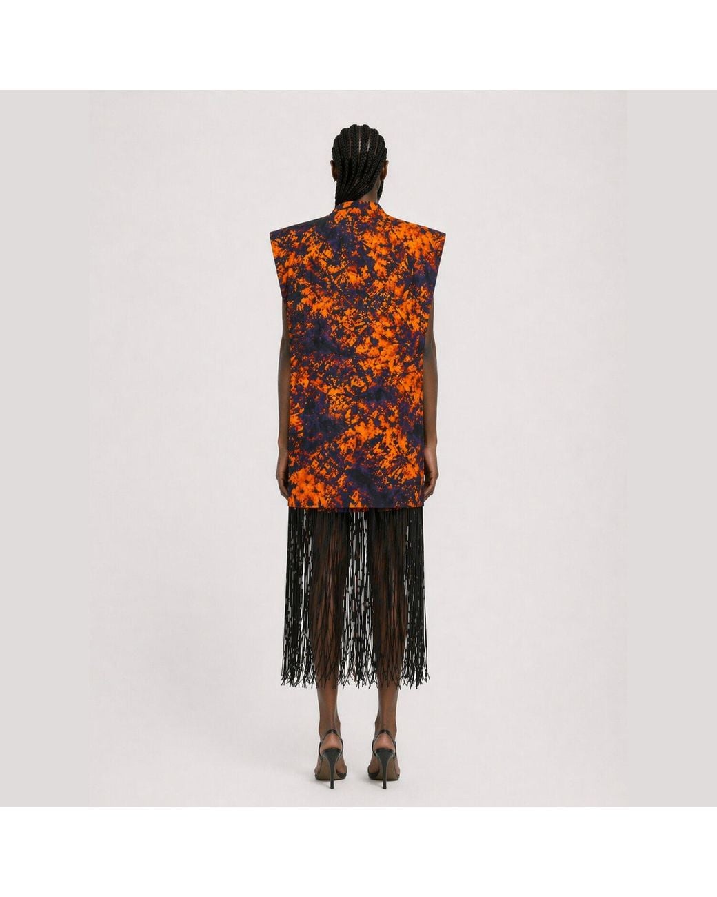 Chuks Collins Multicolor Ajah Kimono-Inspired Oversized Batik Maxi Dress