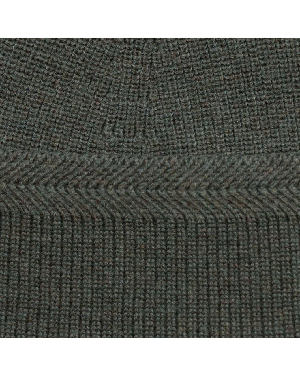 Paul James Knitwear Green Lightweight Cotton Foweey Fisherman Beanie for men