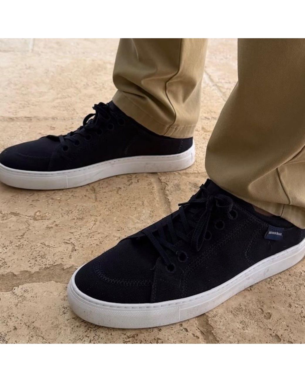 Arthur Beale Blue Canvas Deck Shoe for men