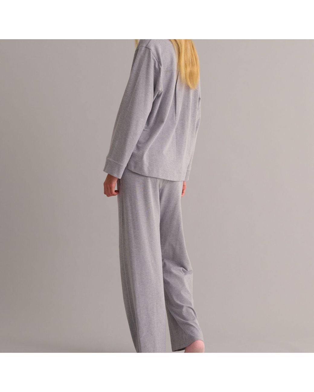 Mamu Dream Blue Soft Marl Modal Cotton Pyjama Set