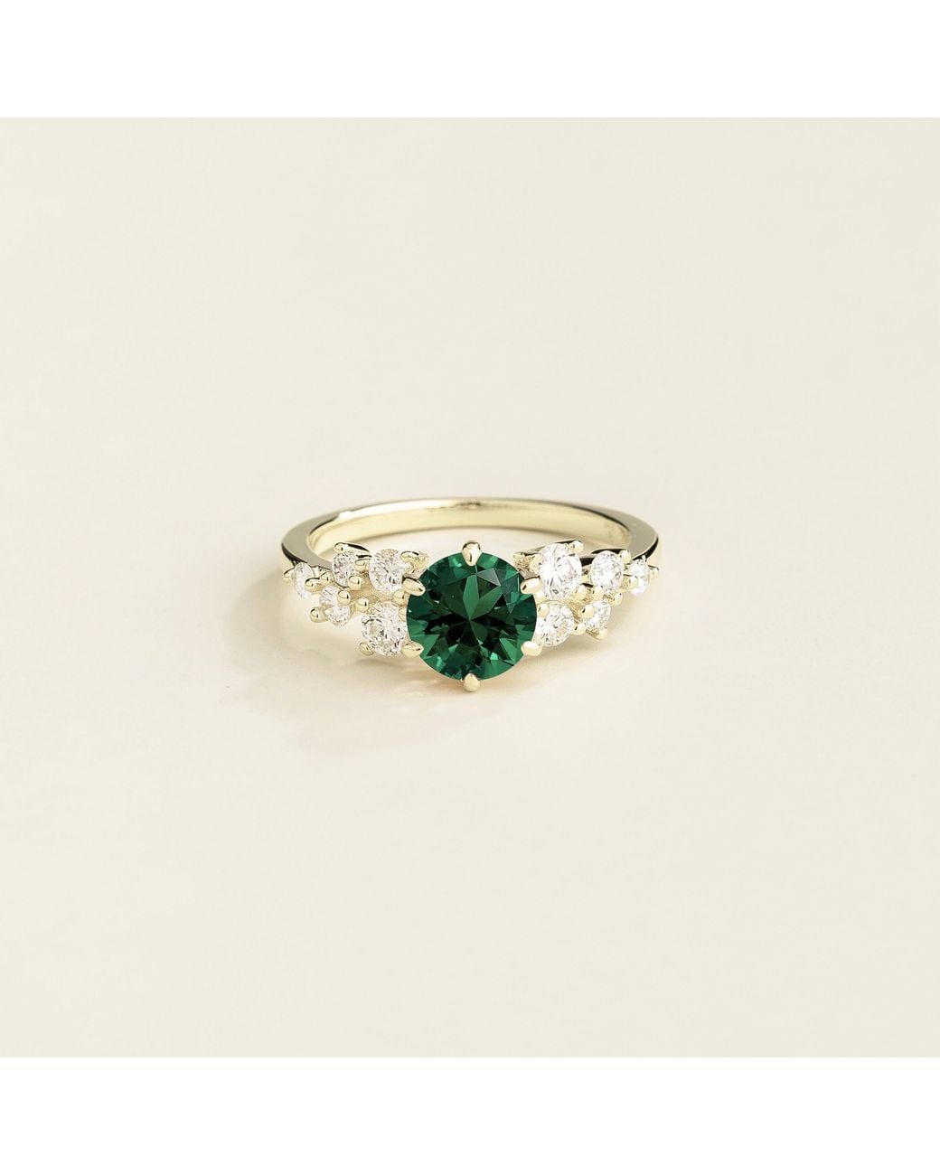 Juvetti Green Floret Ring