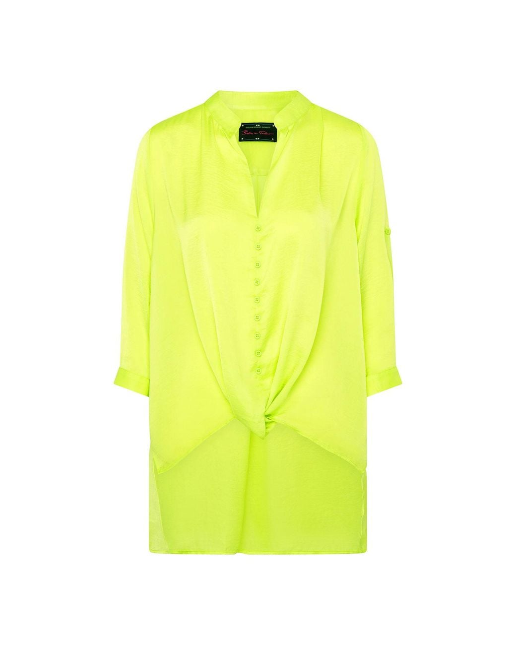 Beatrice von Tresckow Yellow Lime Fritzi Oversized Shirt