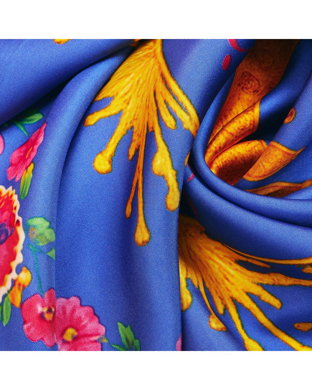 Tash and Ley Blue Inherited Love 70X70 Silk Scarf