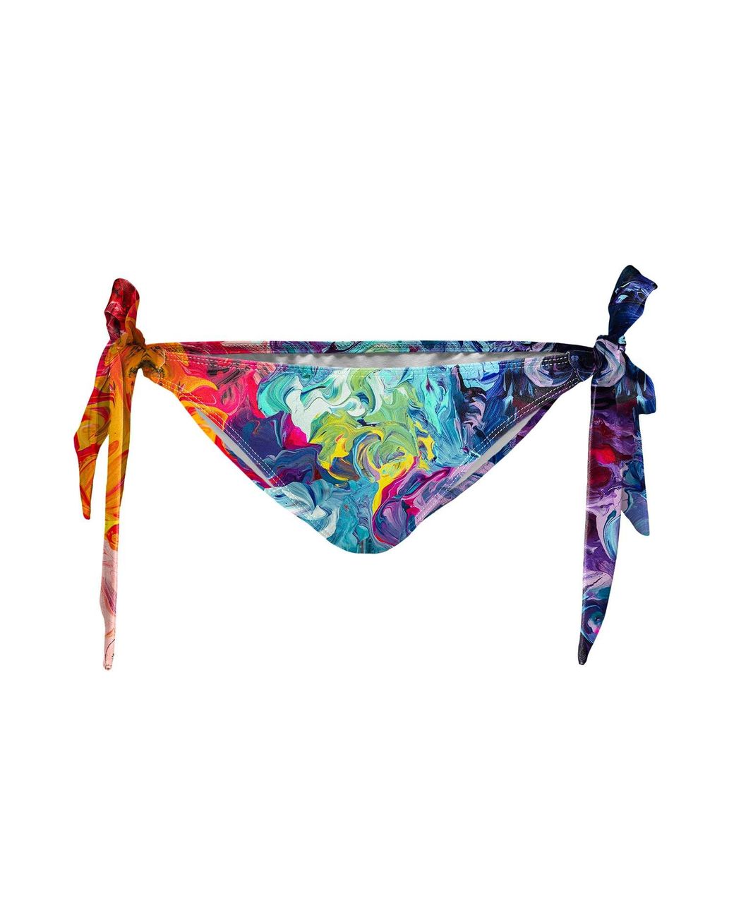 Aloha From Deer Blue Paintjob Bikini Bows Bottom