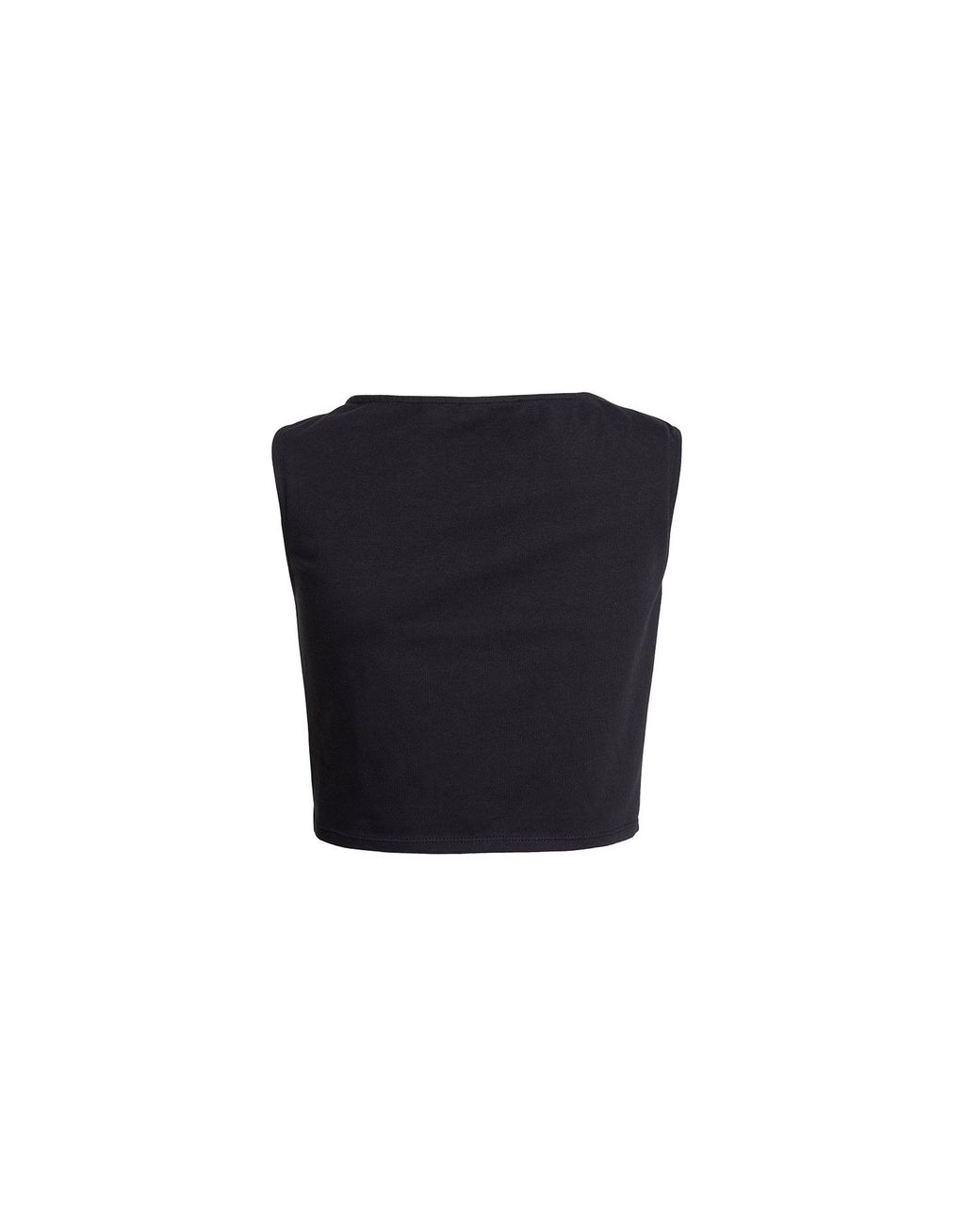 Audrey Vallens Black Spades 2 Gathered Seam Vest Cotton