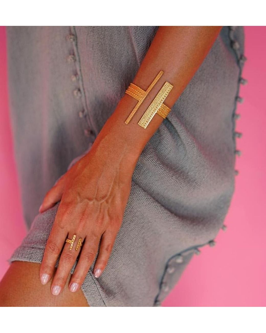 Sophie Simone Designs Yellow Cuff Bracelet T'