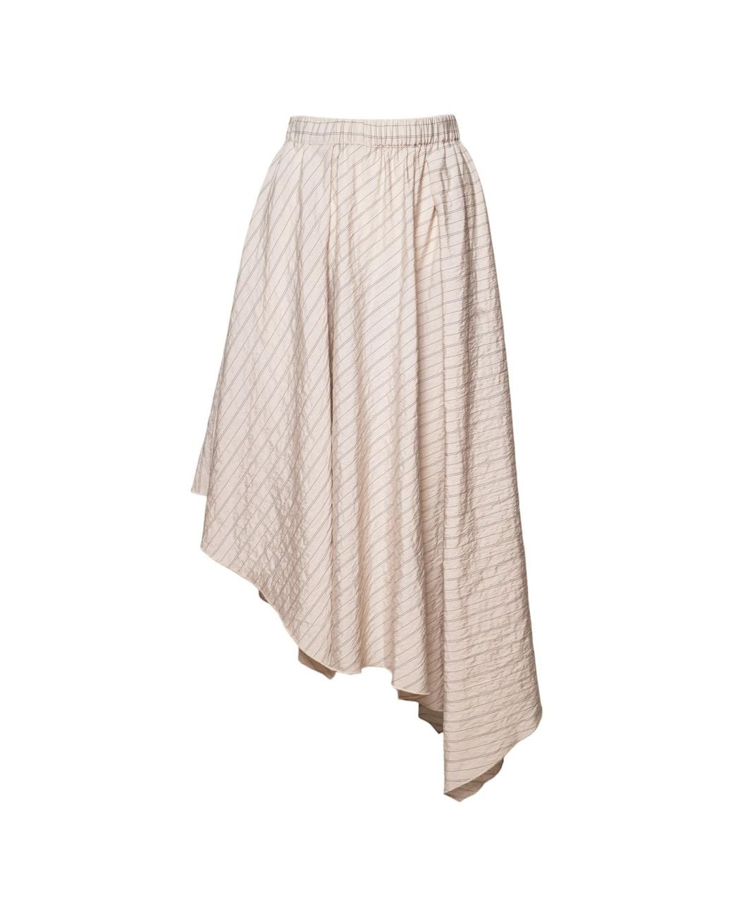 ARTISTA Natural Neutrals Move Asymmetric Midi Skirt