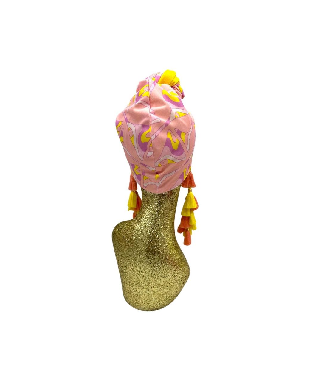 Julia Clancey Yellow Limon Martini Sunshine Chacha Reversible Turban