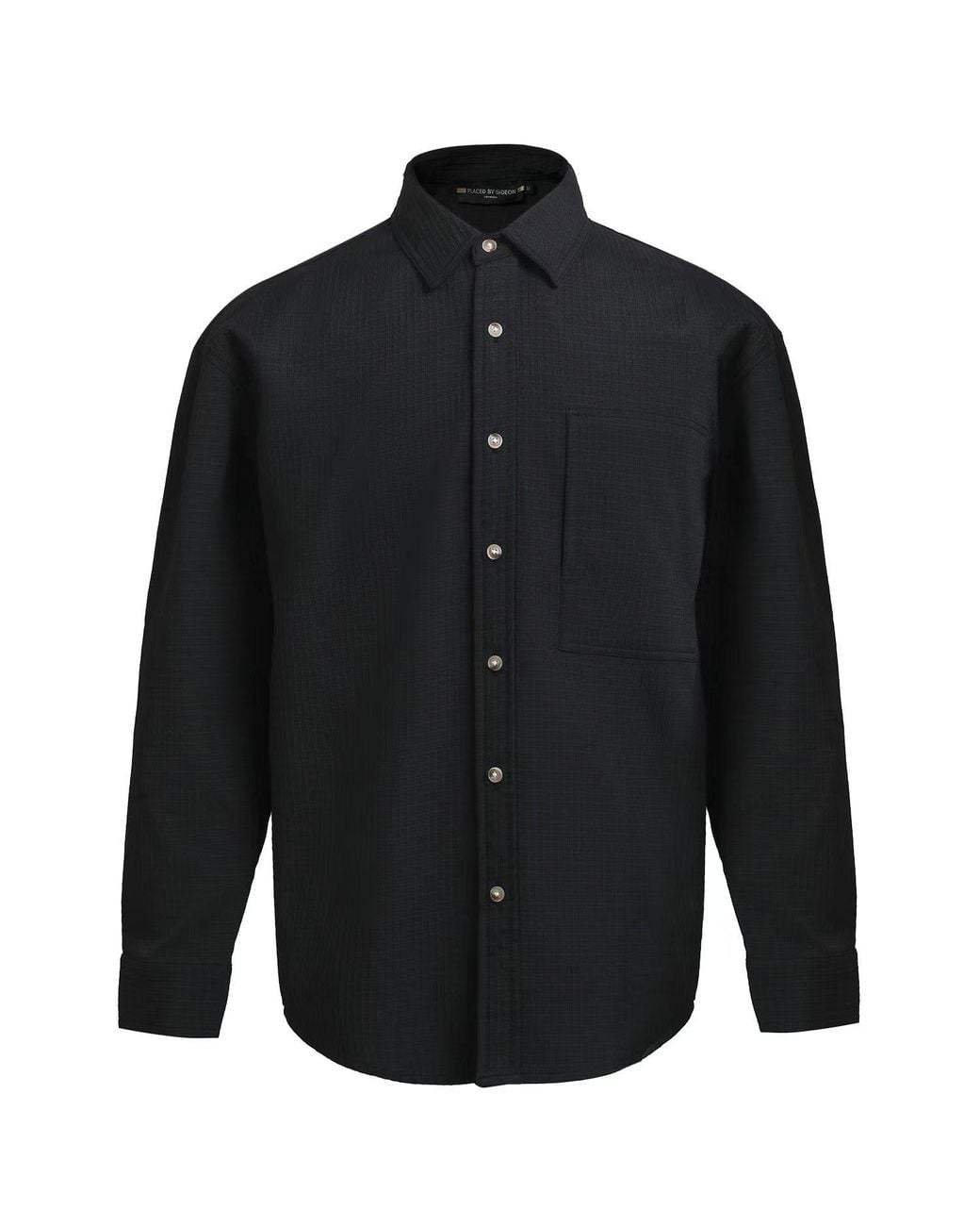 Smart and Joy Blue Textured Timeless Shirt for men