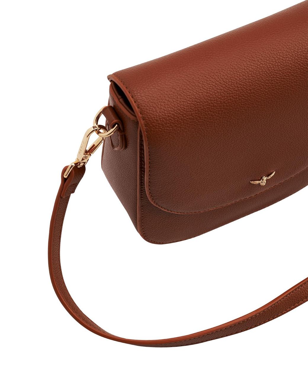 Fable England Brown Beth Saddle Crossbody Bag