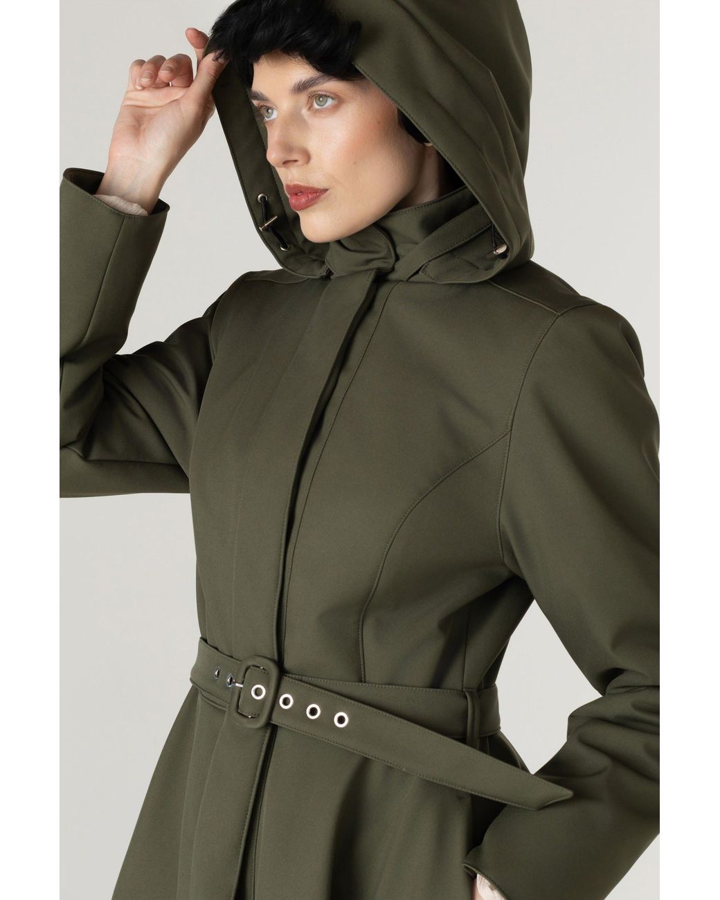 RainSisters Green Winter Coat: Moss
