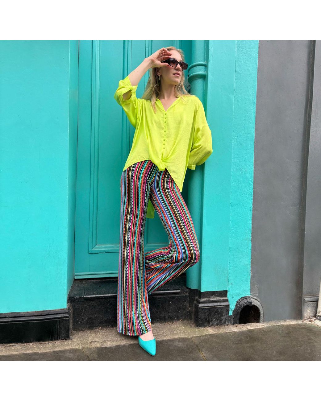 Beatrice von Tresckow Yellow Lime Fritzi Oversized Shirt