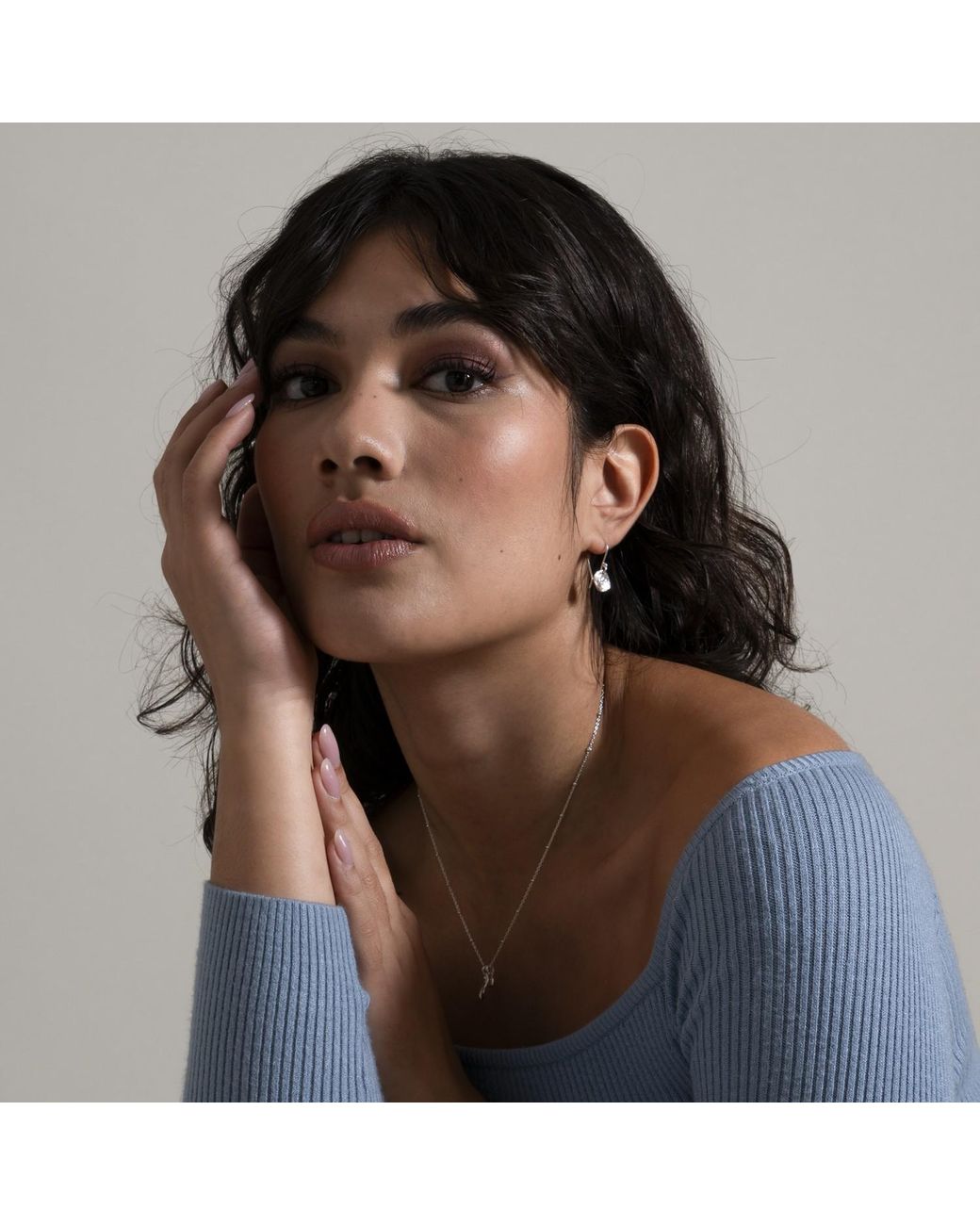 Dower & Hall Metallic Medium Disc Nomad Earrings