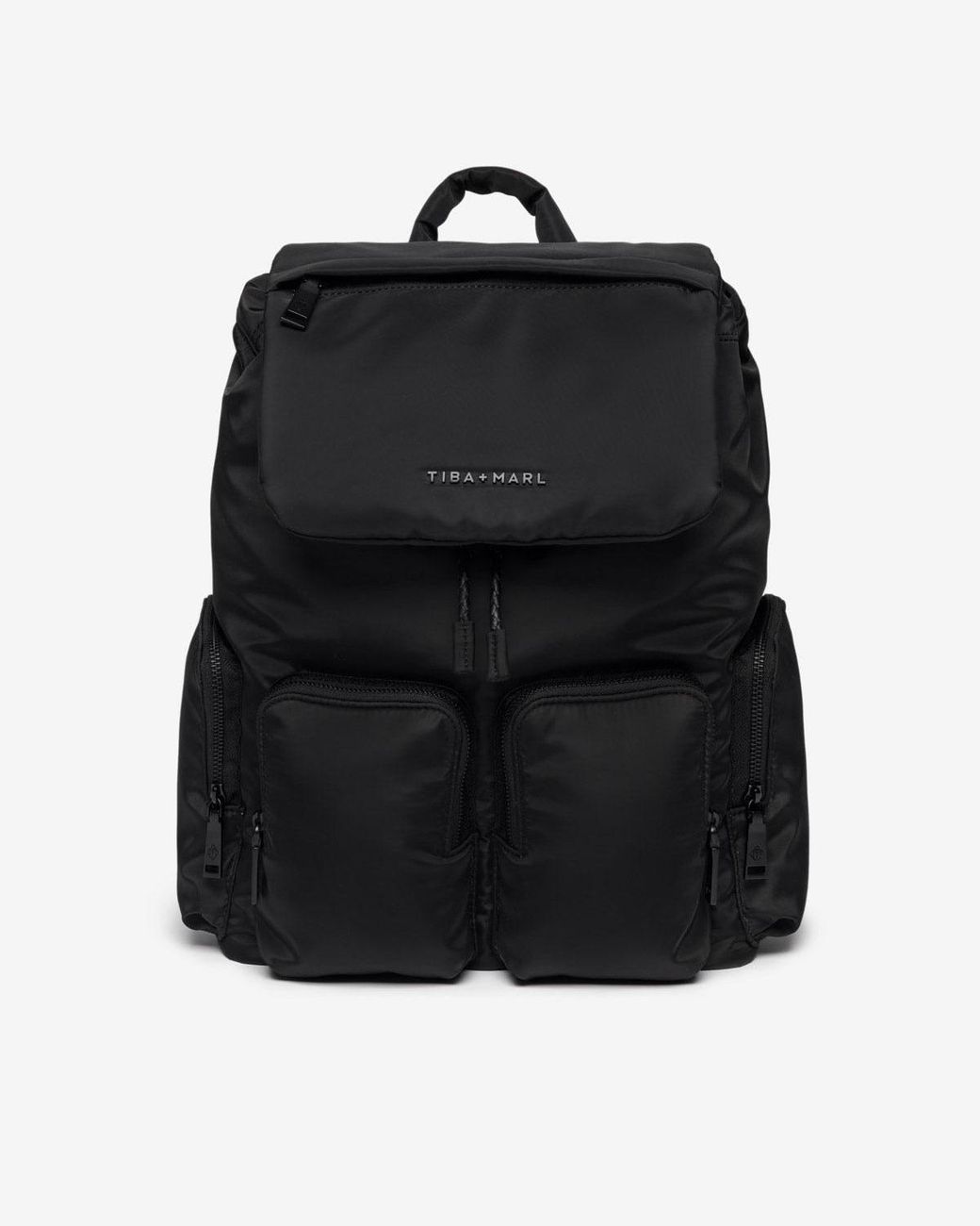 Tiba + Marl Black Alto Changing Backpack