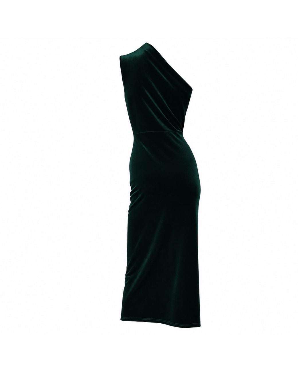 Me & Thee Black Rosaline Emerald Velvet Dress