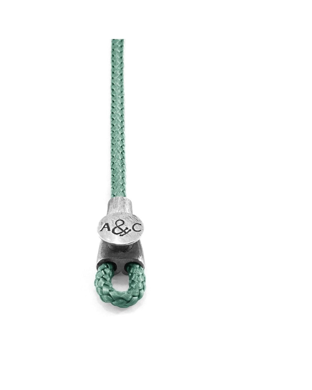 Anchor and Crew Green Mint Dundee & Rope Bracelet