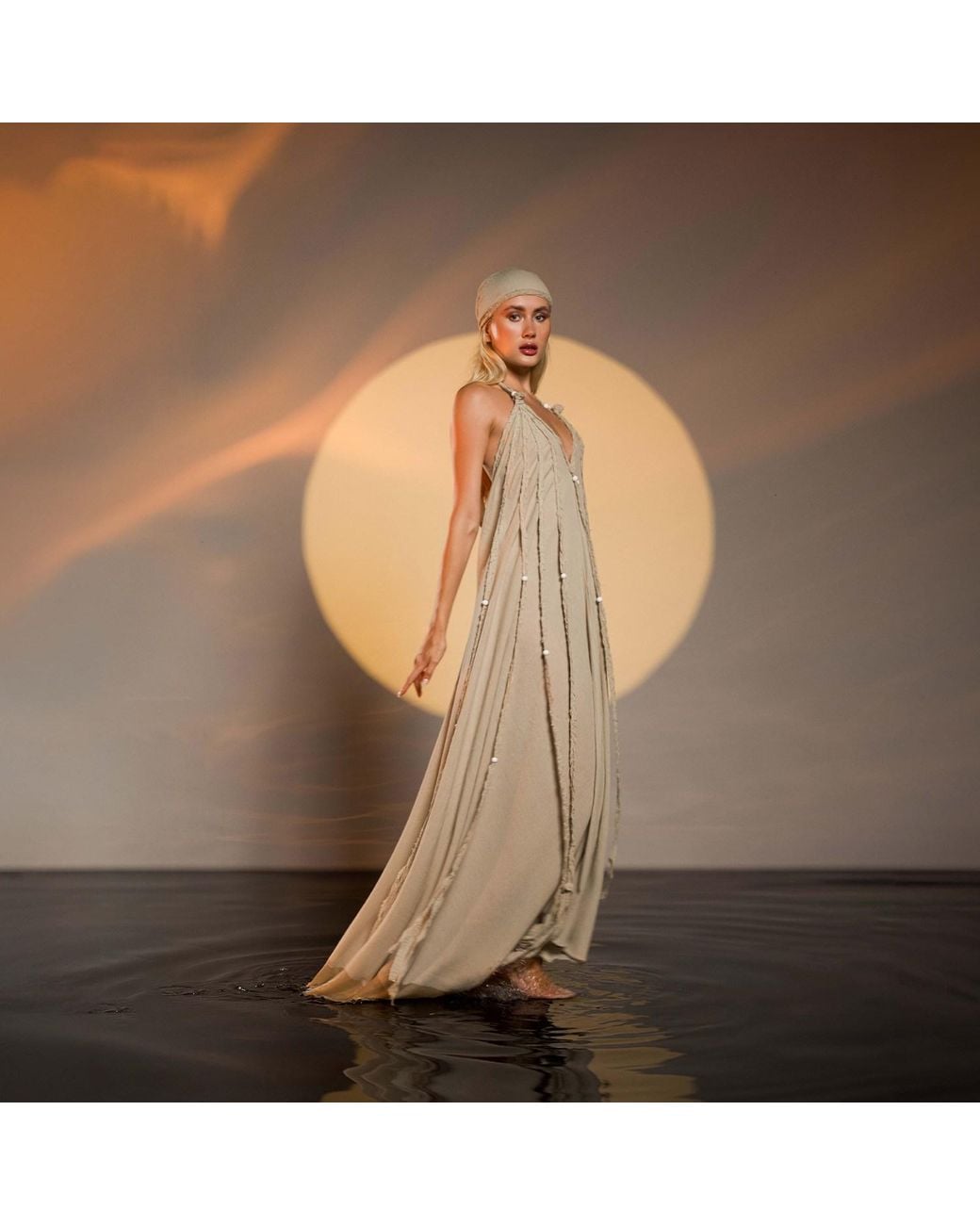 Zhenabia Natural Neutrals Kismet Dress